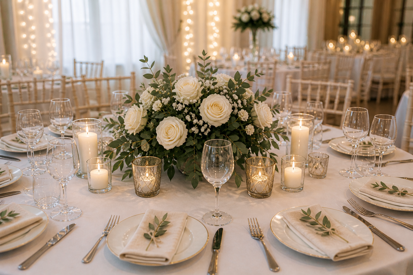 Elegant Gold Table Decor