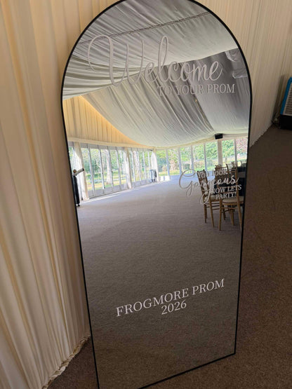 Elegant Arched Welcome Mirror