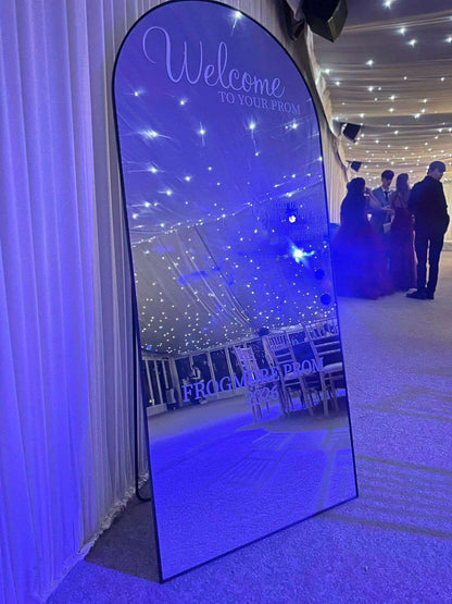 Elegant Arched Welcome Mirror