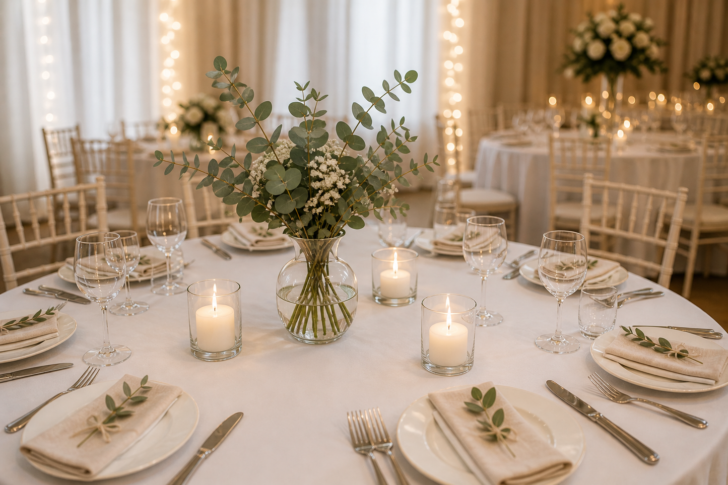 Elegant Gold Table Decor