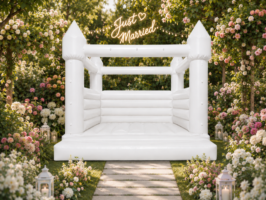 Luxury White Wedding Bouncy Castle